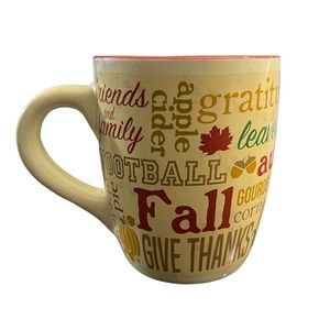 TARA REED DESIGNS | RED & CREAM FALL MUG 24oz